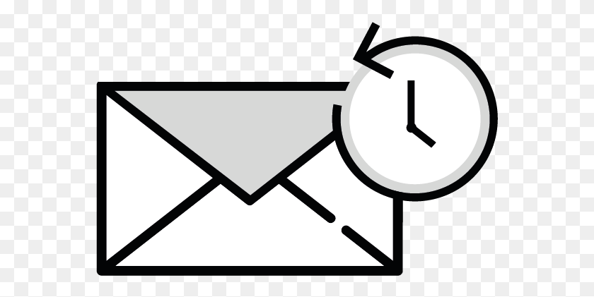569x361 Mail Time Machine Envelope Transparent HD PNG Download