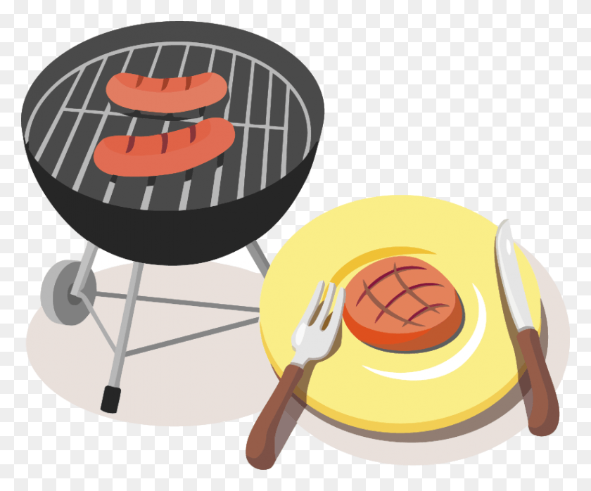 829x679 Mailbox Clipart Timely Hot Dog On A Grill Cartoon, Food, Cutlery, Bbq HD PNG Download