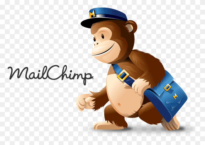 844x580 Mailchimp Logo Прозрачный Фон Почтовый Шимпанзе, Игрушка, Животное, Млекопитающее Png Скачать