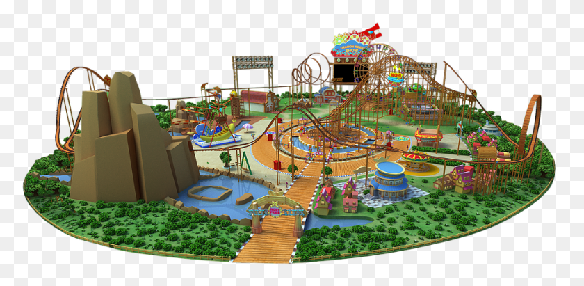 936x422 Main Characters Playground, Amusement Park, Theme Park, Water HD PNG Download