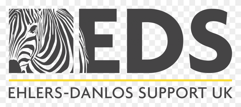 1597x643 Main Logo Clear Background Ehlers Danlos Syndrome Logo, Text, Label, Zebra HD PNG Download