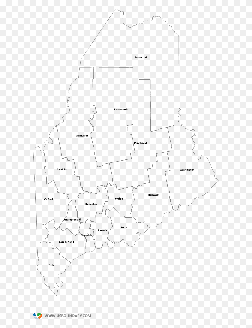 623x1030 Maine State Maps Drawing, Map, Diagram, Plot HD PNG Download