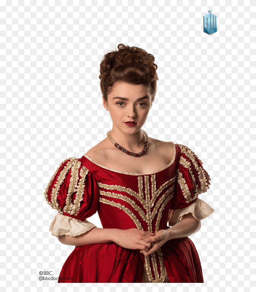 587x897 Maisie Williams Image Maisie Williams Doctor Who Dress, Clothing, Apparel, Blouse HD PNG Download