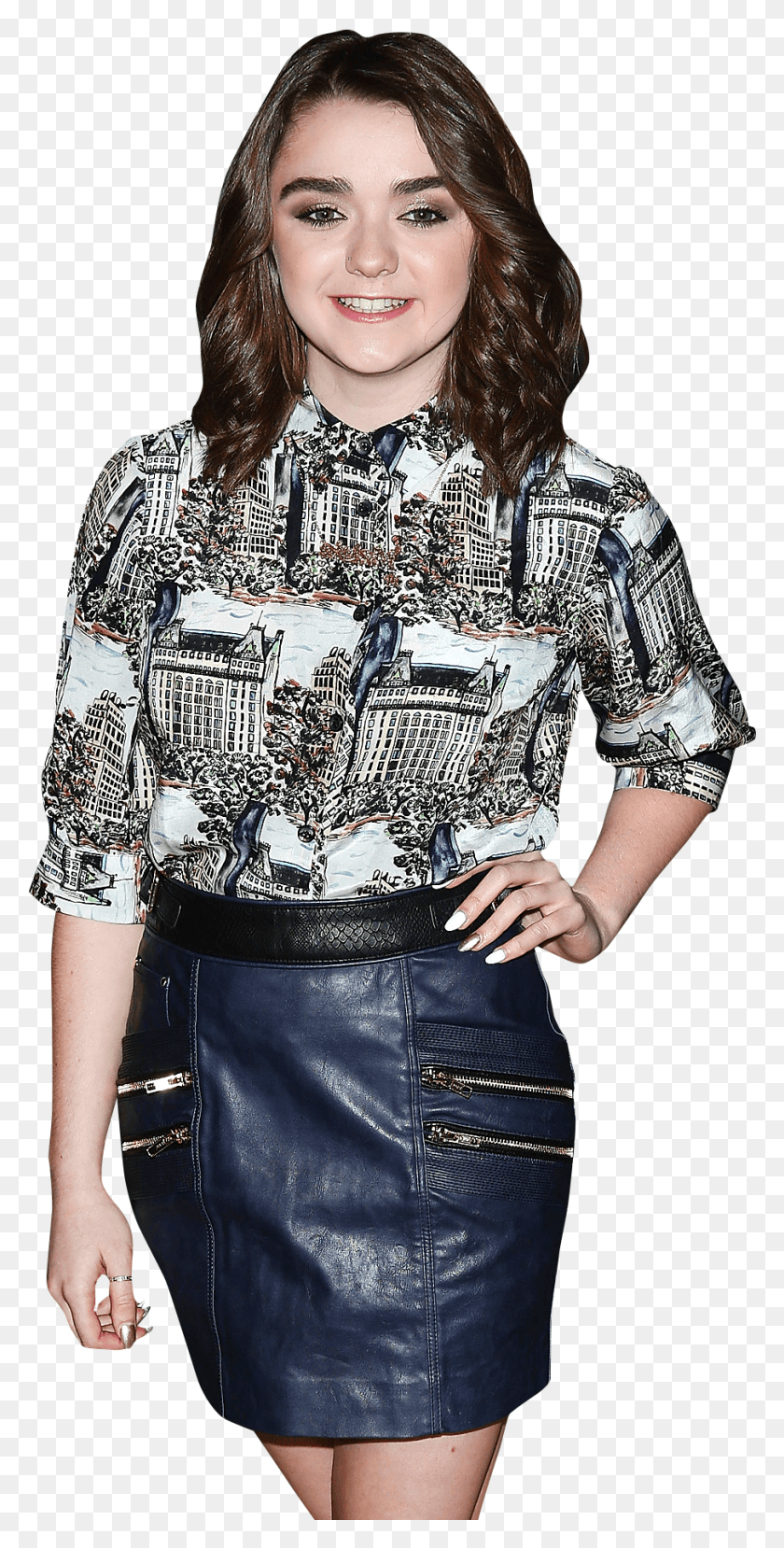907x1859 Maisie Williams In Final Talks For The Last Of Us Movie Pencil Skirt, Clothing, Apparel, Sleeve HD PNG Download