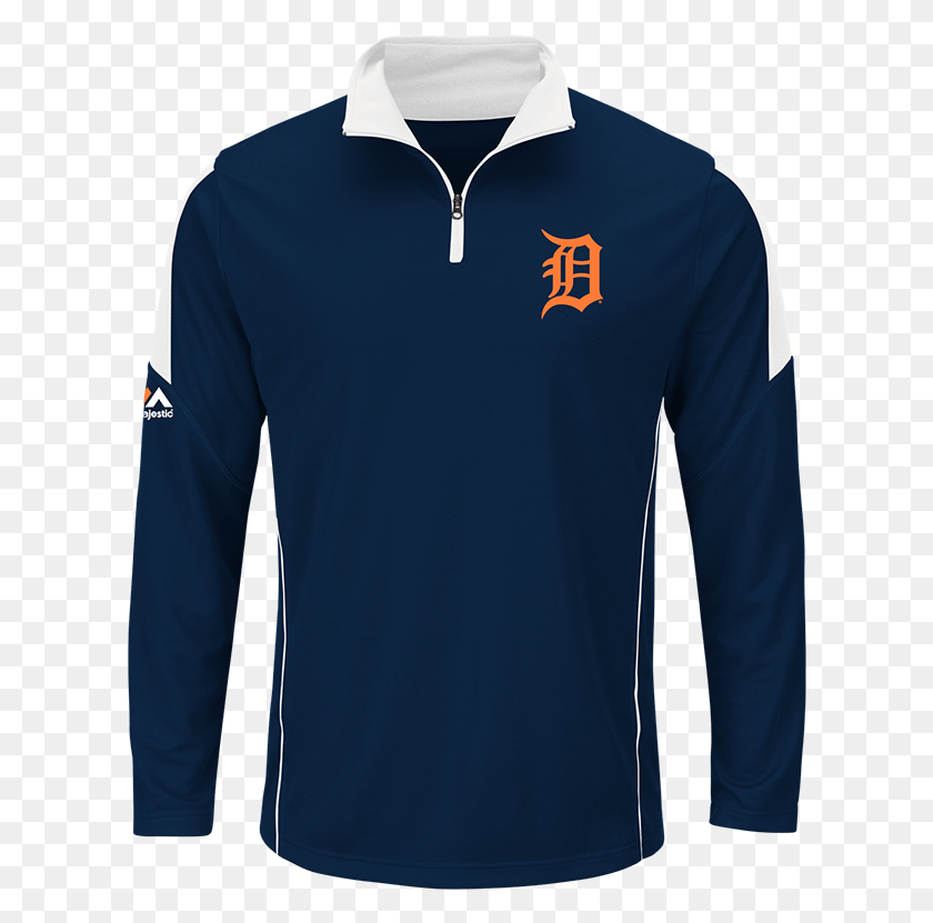 612x771 Majestic Detroit Tigers Athletic Navy Status Inquiry Detroit Tigers D, Sleeve, Clothing, Apparel HD PNG Download