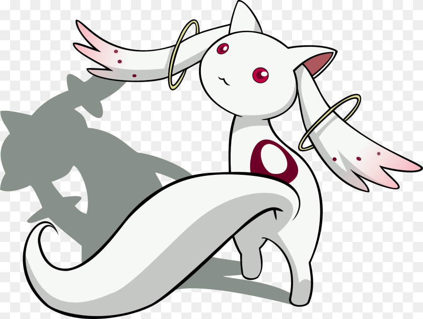 1992x1502 Make A Contract With Me Kyubey, Art, Animal, Fish, Sea Life Clipart PNG