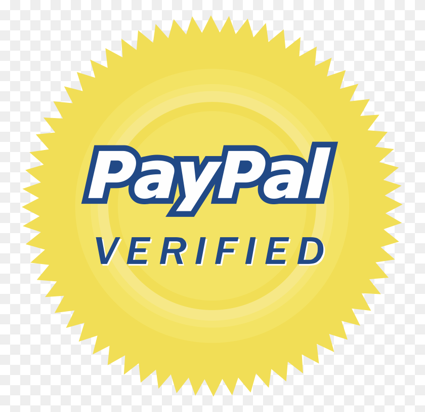 753x753 Make A Donation Here Paypal Verified Seal Transparent, Label, Text, Gold HD PNG Download