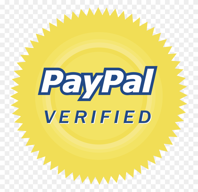 753x753 Haga Una Donación Aquí Paypal Verificado Sello Transparente, Etiqueta, Texto, Oro Hd Png