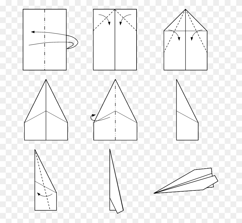 681x715 Make A Easy Paper Plane, Paper, Origami HD PNG Download