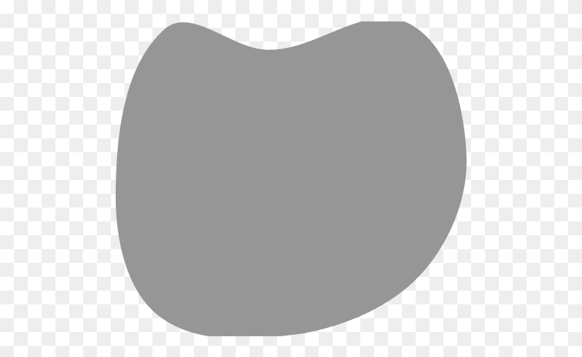 509x456 Make A Row Of 3 Ovals On The Top Part Of The Blob Like Apple, Cushion, Pillow, Balloon HD PNG Download