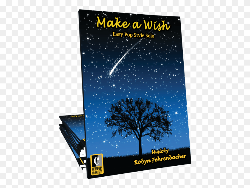 446x571 Make A Wish By Robyn Fehrenbacher Music, Nature, Outdoors, Night HD PNG Download