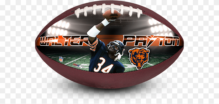 574x401 Make Aball Nfl Walter Payton Bears Christmas Chicago Bears, Helmet, Person, People, American Football Clipart PNG