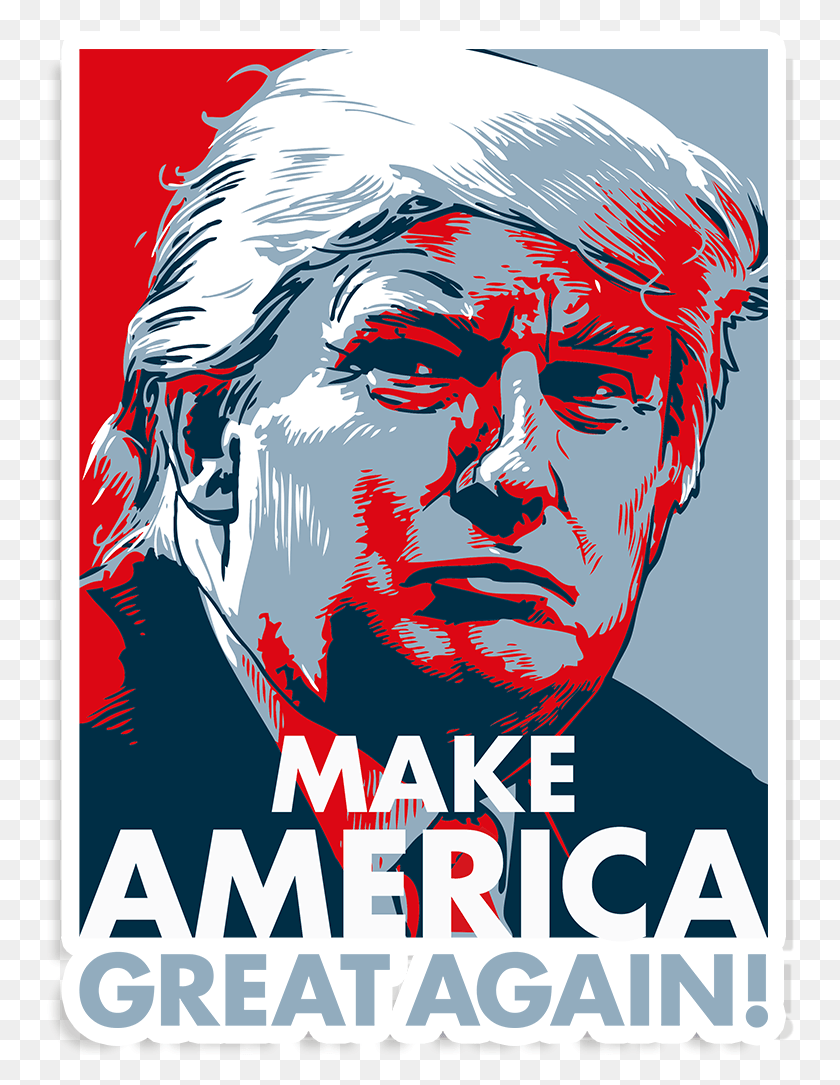 749x1025 Make America Great Again Sticker American As Fck Donald Trump Make America Great Again Poster, Advertisement, Flyer, Paper HD PNG Download