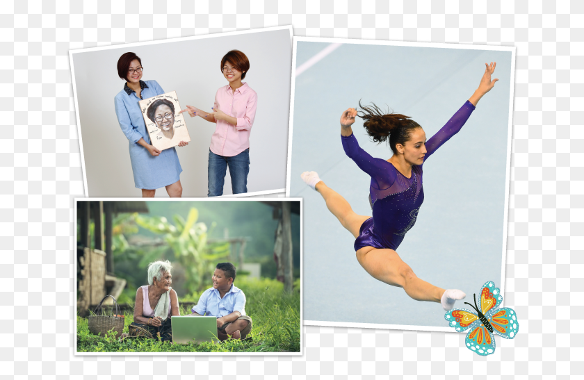 658x487 Make It A Visually Strong Photo That Shows Women39s Collage, Person, Human, Acrobatic HD PNG Download
