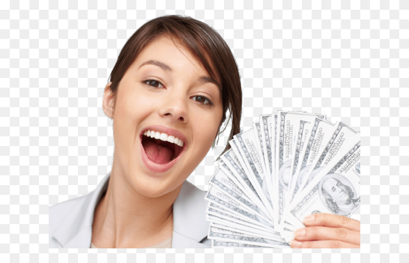 640x480 Make Money Transparent Images Girl With Money In Hand, Person, Human, Face HD PNG Download