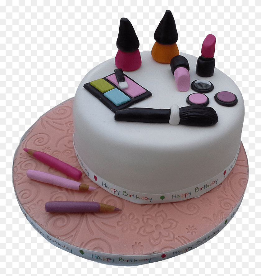 765x826 Make Up Cake Cake Decorating, Birthday Cake, Dessert, Food HD PNG Download