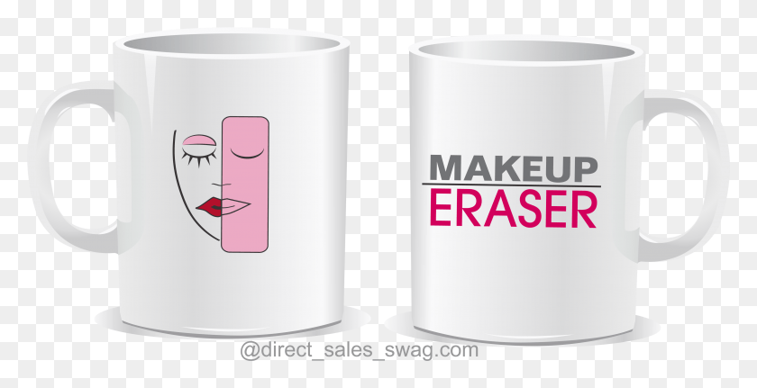 4014x1913 Make Up Eraser Consultant Coffee Mug Makeup Eraser, Coffee Cup, Cup, Cylinder HD PNG Download