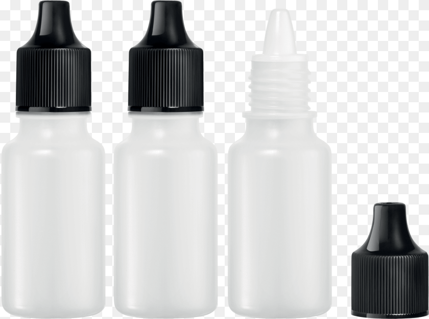 Make Up For Ever 3 Empty Dropper Bottles, Bottle, Beverage, Milk, Ink Bottle Sticker PNG