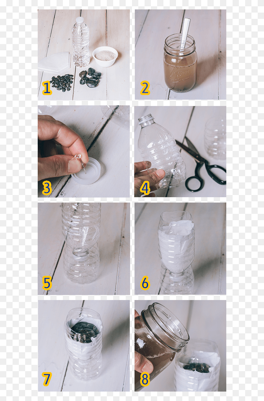 600x1215 Make Your Own Mini Water Filter To See Dirty Water Craft, Person, Human, Helmet HD PNG Download