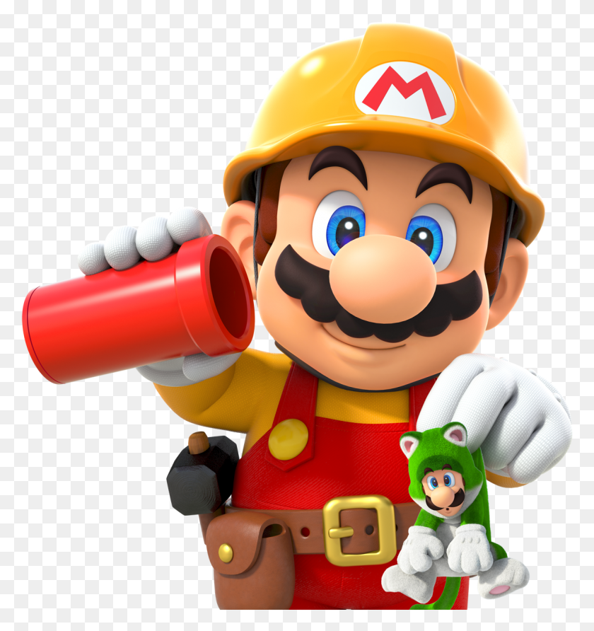 1166x1244 Maker Mario Super Mario Maker 2 Mario, Juguete, Persona, Humano Hd Png
