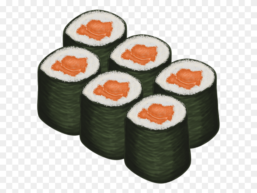599x573 Maki Sushi Transparent Tiger Roll, Food, Egg HD PNG Download