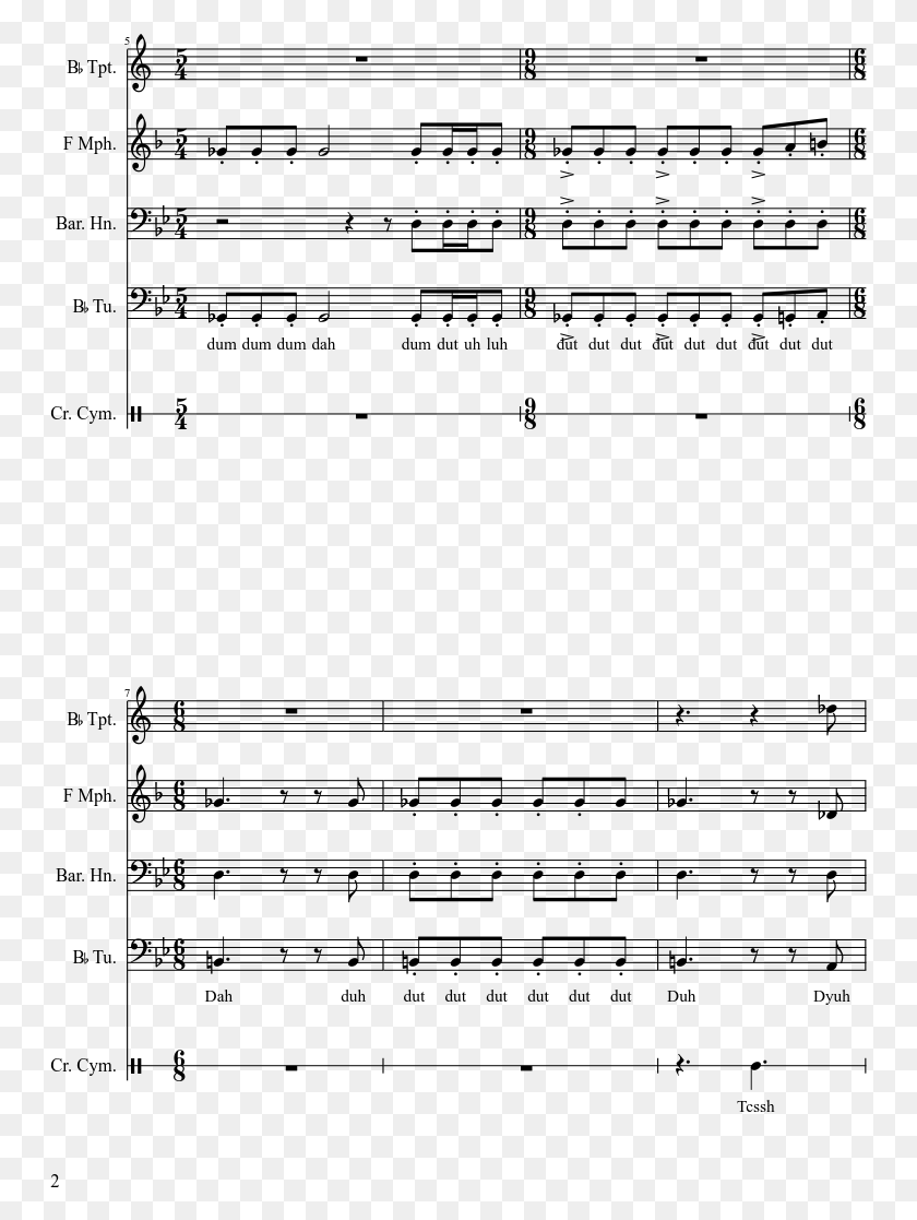 749x1057 Making A Krabby Patty Sheet Music 2 Of 5 Pages We Bare Bears Theme Song Cello, Gray, World Of Warcraft HD PNG Download