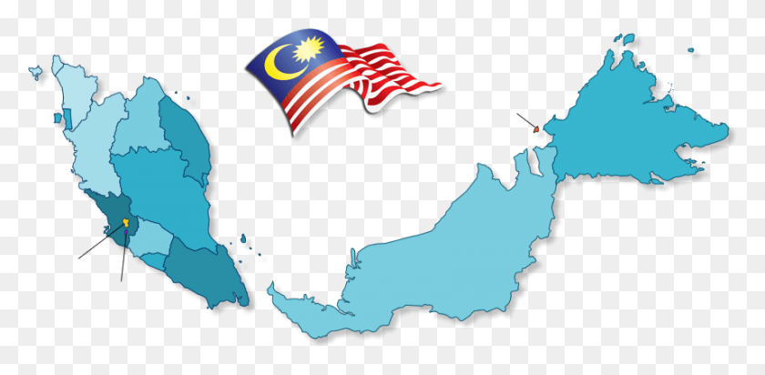 858x388 Bandera De Malasia Png / Bandera Png
