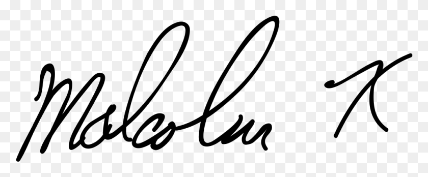 1003x371 Malcolm X Signature Firma De Malcolm X, Gray, World Of Warcraft HD PNG Download