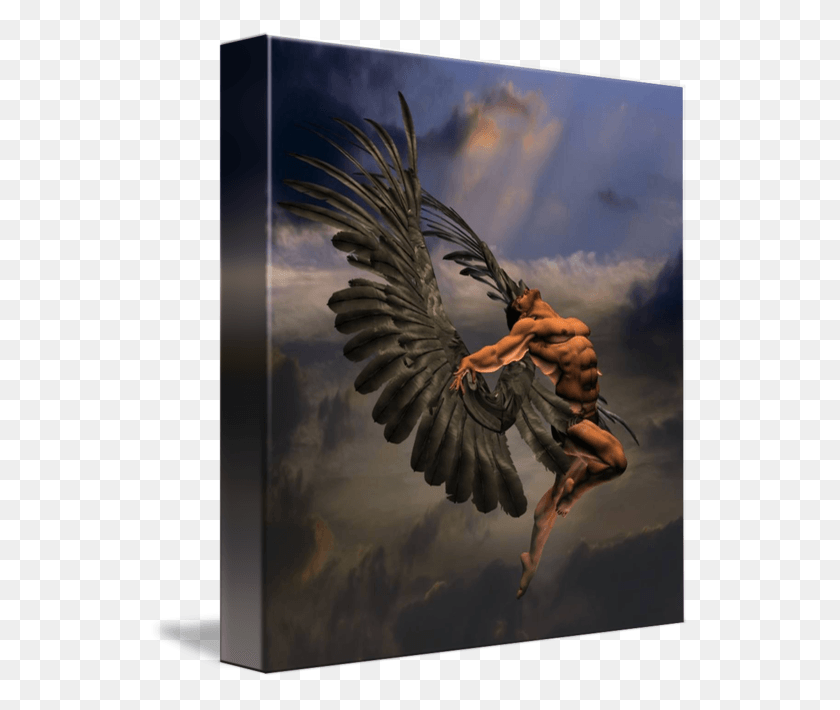 542x650 Male Angel By Antinopolis Male Angel, Bird, Animal HD PNG Download