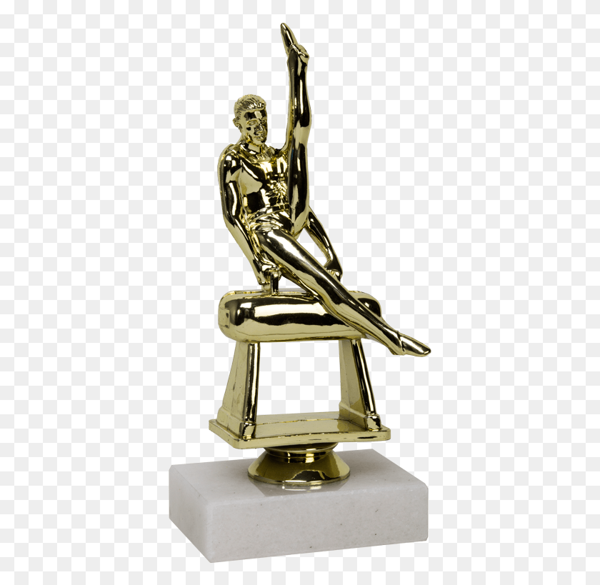 369x759 Male Participation Trophy For Gymnastics Events Trophy Gymnastics HD PNG Download