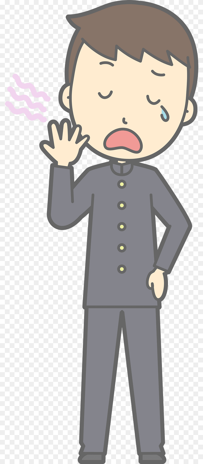 Male Student Yawn Baby, Person, Face, Head Clipart PNG