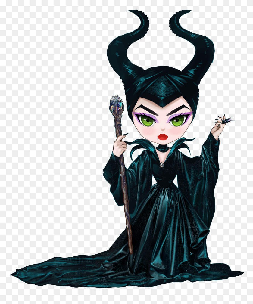 1945x2370 Maleficent Clip Art By Cathpalug On Etsy Illustration, Clothing, Apparel, Costume HD PNG Download