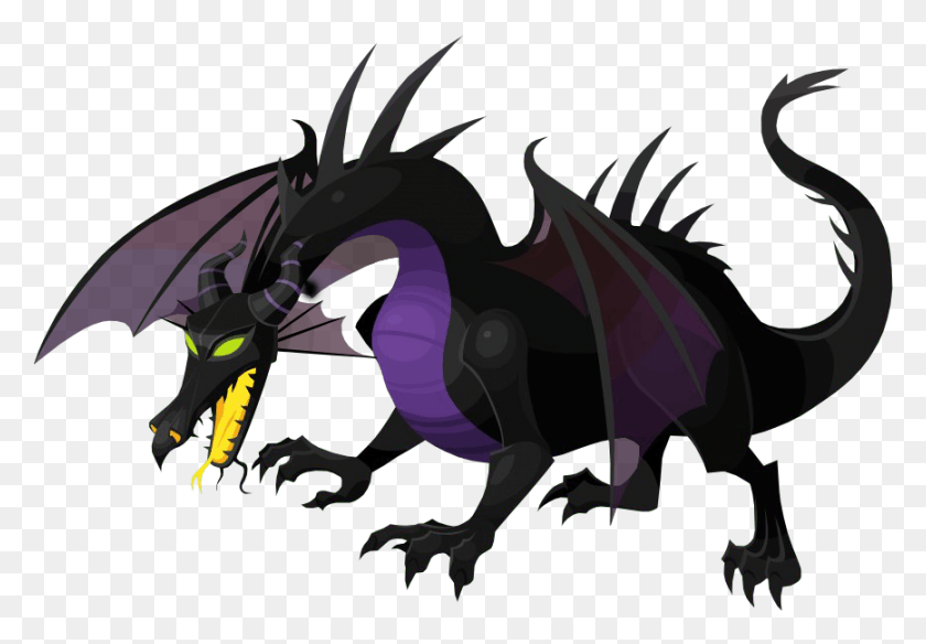 868x584 Maleficent Dragon Illustration HD PNG Download