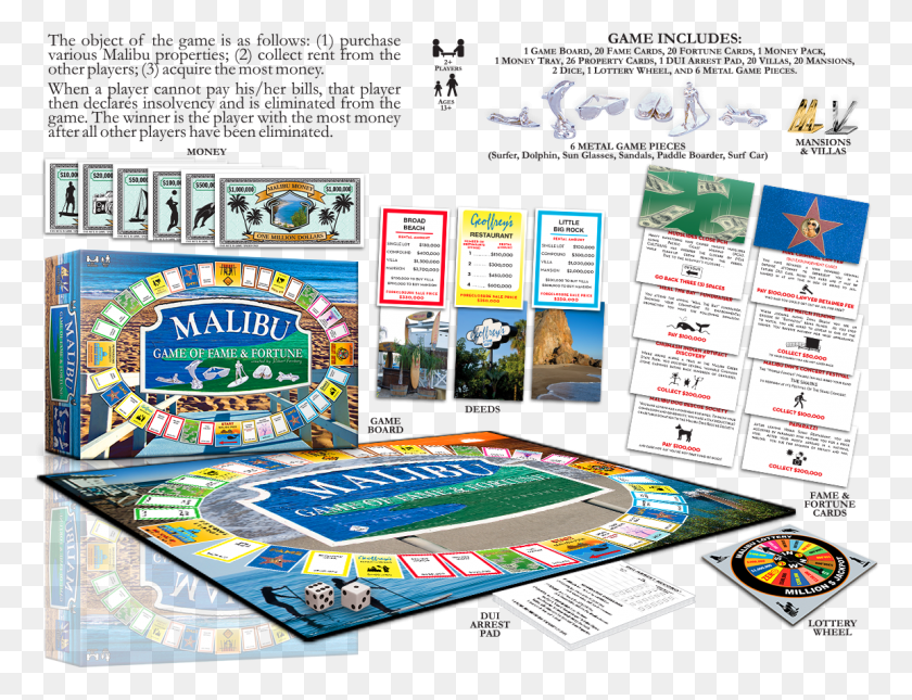 1152x865 Malibu Game Of Fame Fortune Board Game Soccer Specific Stadium, Flyer, Poster, Paper HD PNG Download