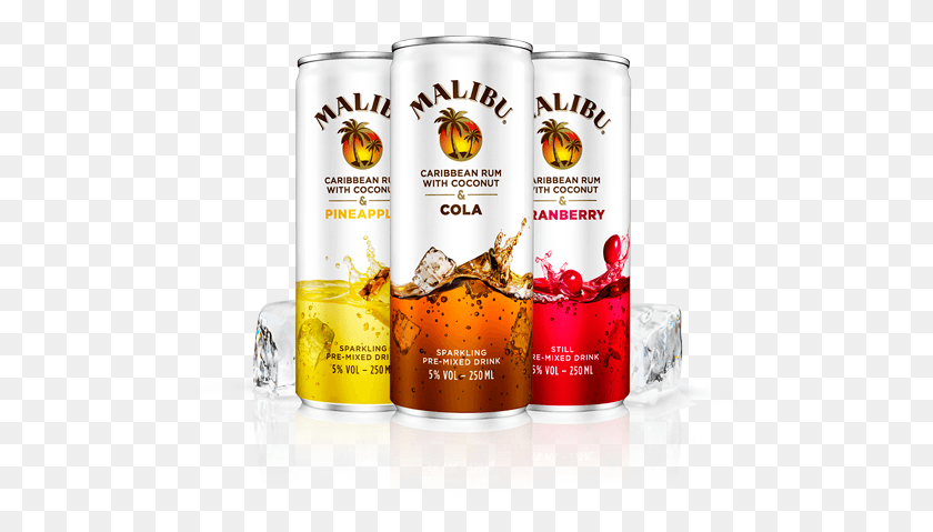 497x419 Malibu Rum Cans Malibu Rum Amp Cola, Alcohol, Beverage, Drink HD PNG Download