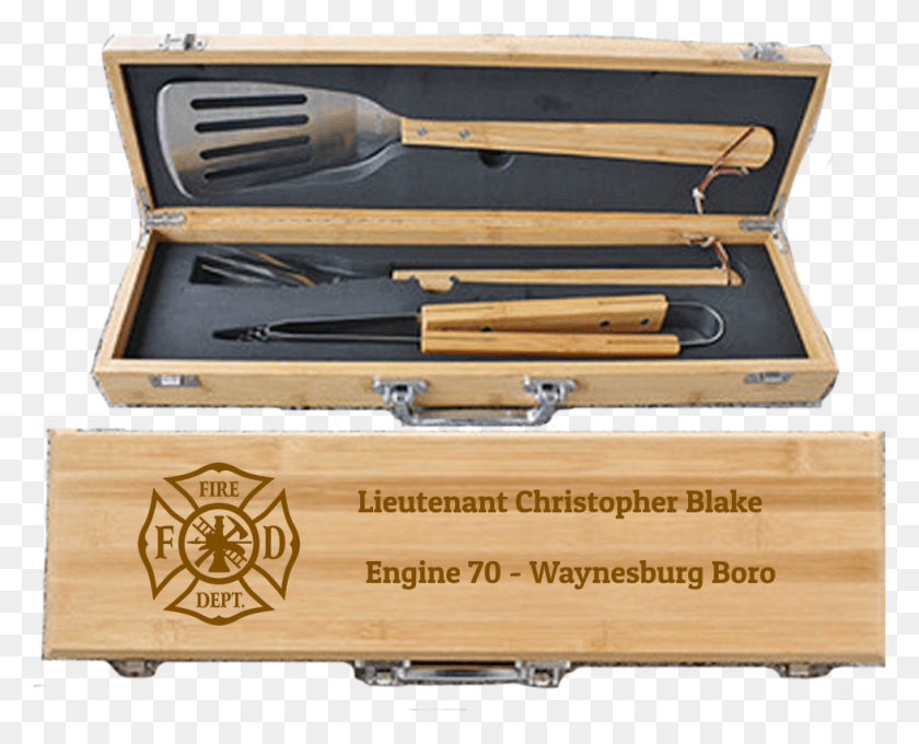 978x778 Maltese Cross Bbq Set Laser Engraved And Personalized Barbecue, Box, Cutlery, Crate HD PNG Download