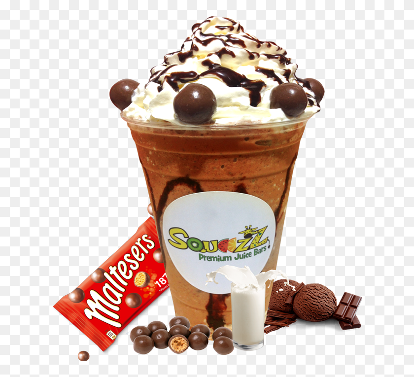 630x705 Maltesers Milkshake2 Chocolate, Cream, Dessert, Food HD PNG Download