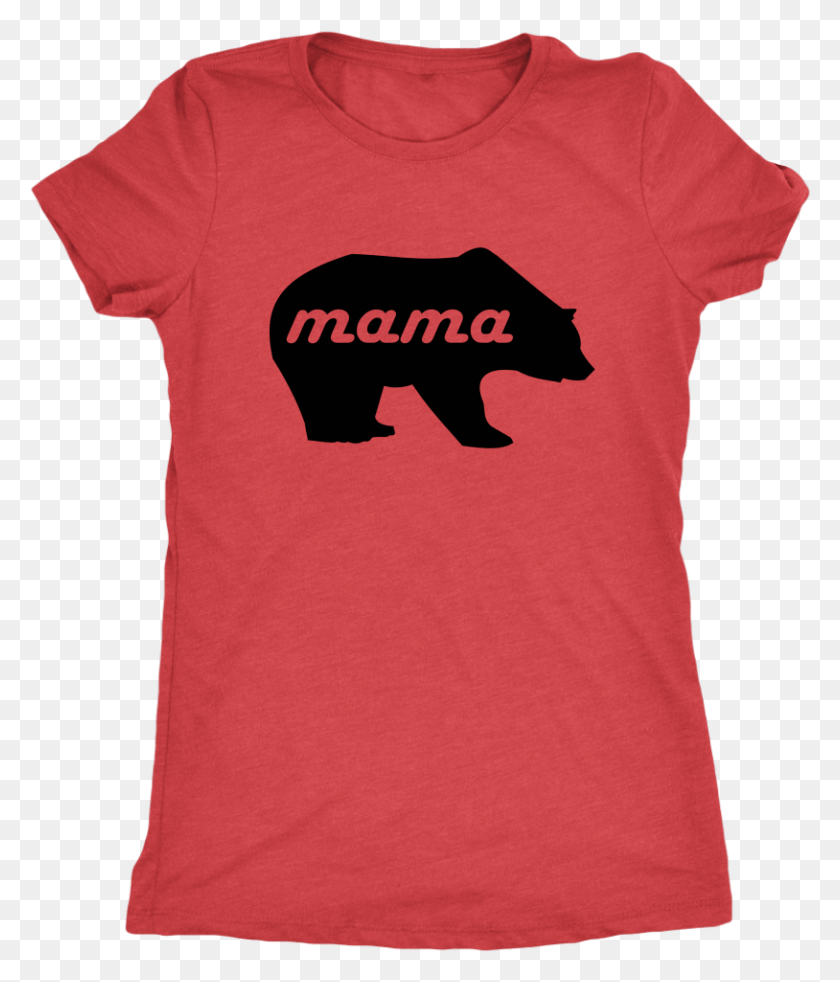 814x963 Mama Bear Tee Grizzly Bear, Clothing, Apparel, T-shirt HD PNG Download
