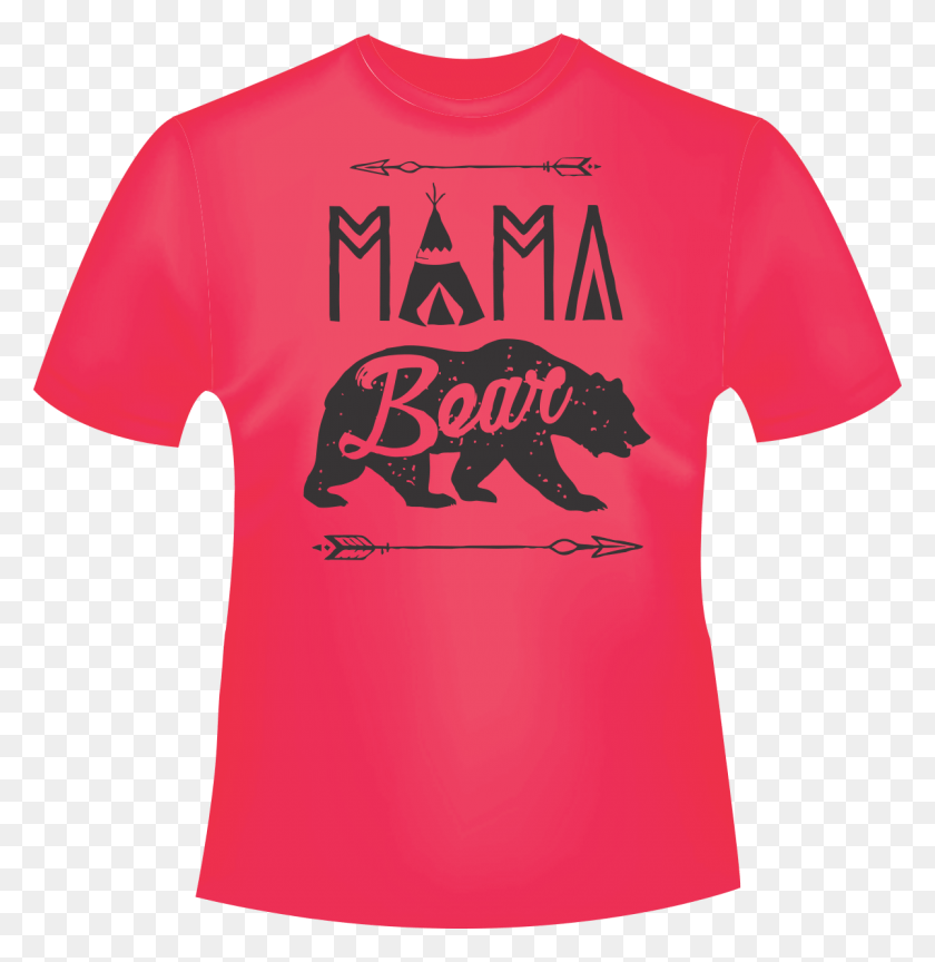Mama Bear Thing 1 And Thing 2 Shirts Baby Shower, Clothing, Apparel, T-shirt HD PNG Download