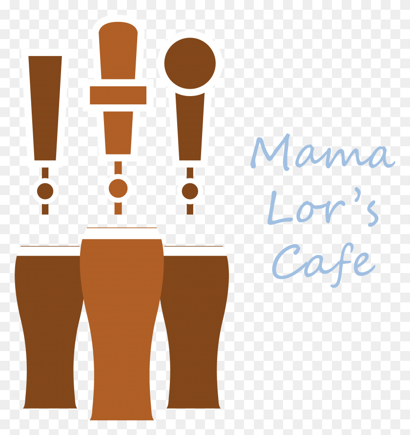 4823x5147 Mama Lor39s Cafe Logo Illustration, Text, Label, Musical Instrument HD PNG Download