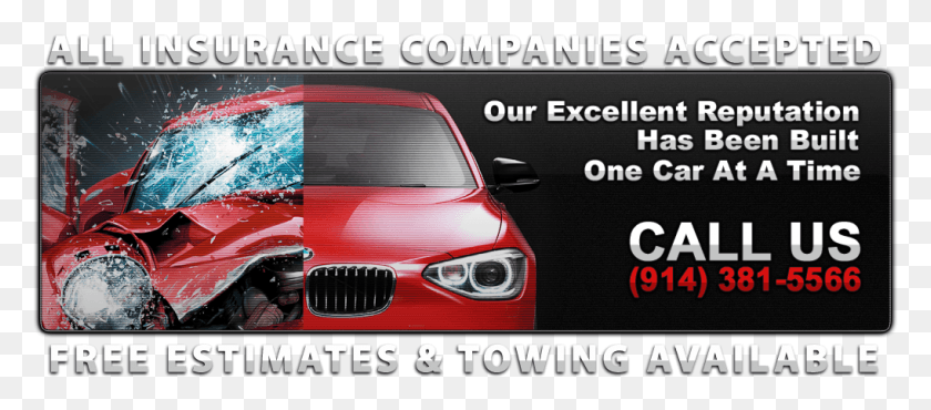 1018x405 Mamaroneck Auto Collision Inc Car Collision Service, Tire, Vehicle, Transportation HD PNG Download