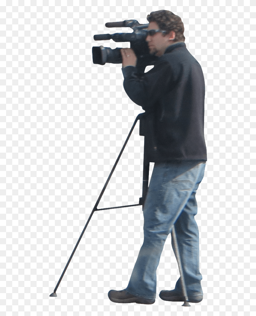 520x975 Человек И Оператор Камеры Камеры, Штатив, Человек, Человек Hd Png Скачать