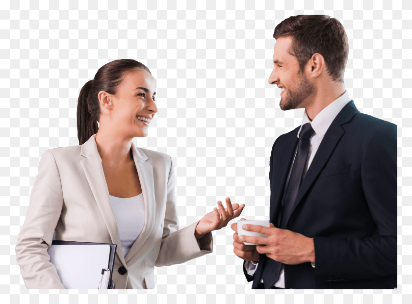 2560x1840 Man And Woman At Work, Suit, Overcoat, Coat HD PNG Download