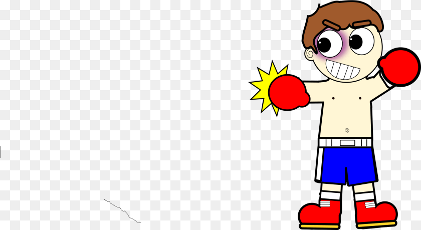 2401x1311 Man Boxing Clipart Cartoon Boxer, Baby, Person, Face, Head PNG
