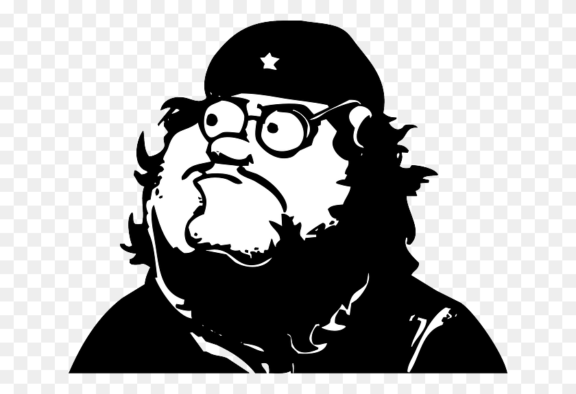 640x515 Man Communist Male Adult Face Person Astonished Peter Griffin Black White, Stencil, Human, Sunglasses HD PNG Download