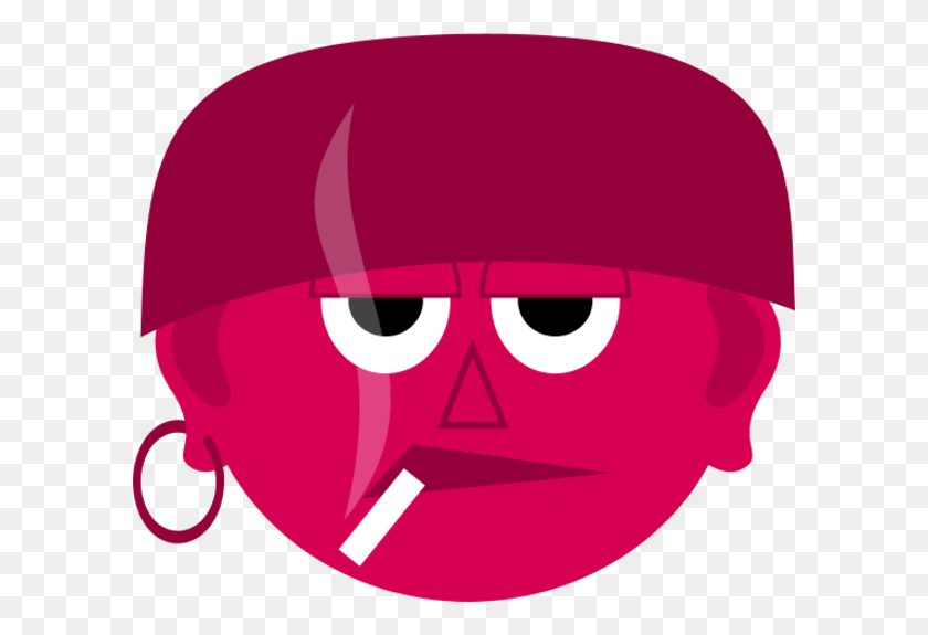 600x515 Man Face Bad Guy Smoking Clipart Bad Guy, Helmet, Clothing, Apparel HD PNG Download