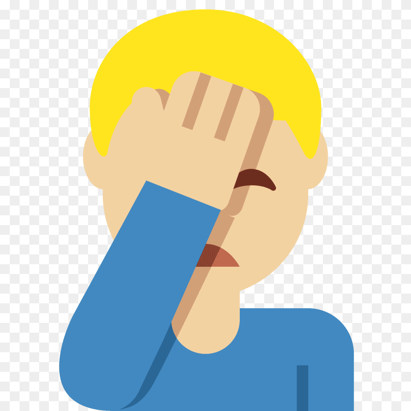 1920x1920 Man Facepalming Emoji Clipart, Baby, Person Transparent PNG