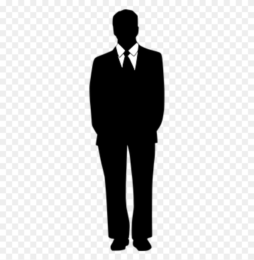 261x801 Man In Suit Silhouette, Gray, World Of Warcraft HD PNG Download