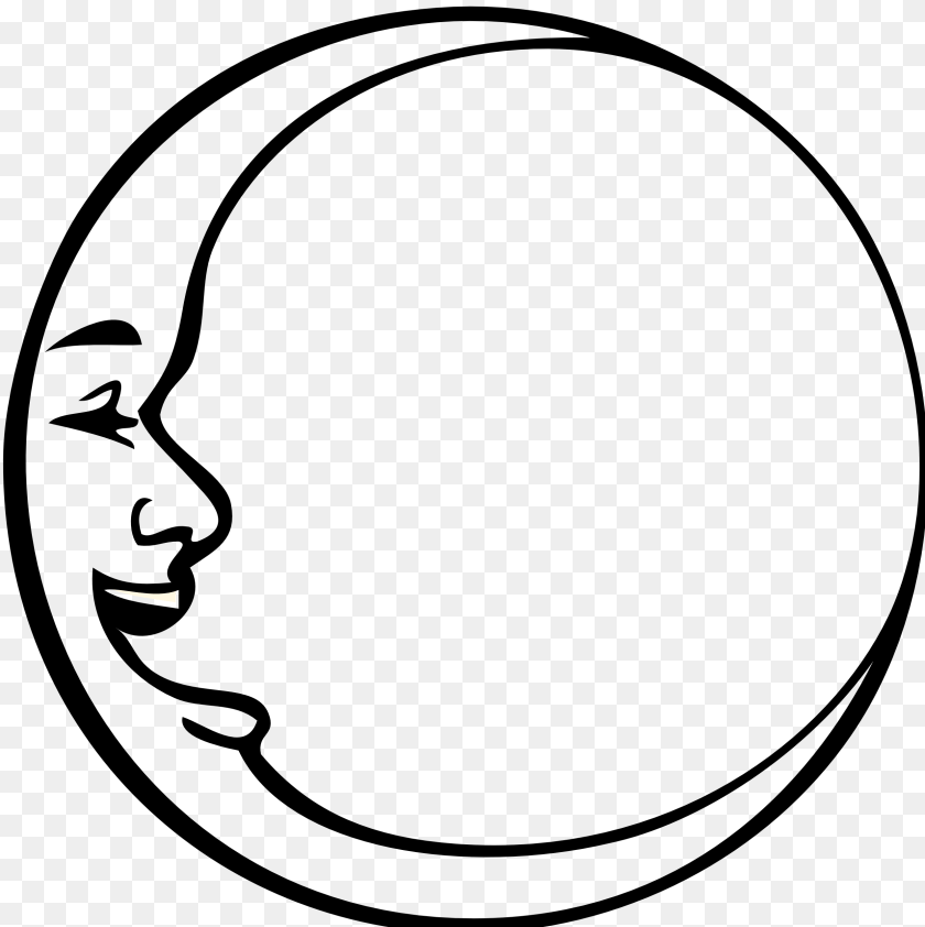 2555x2562 Man In The Moon Illustration, Stencil, Smoke Pipe, Sphere Transparent PNG