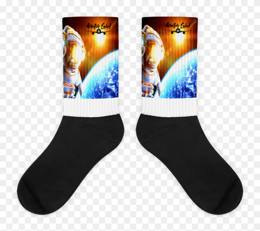 965x847 Man On The Moon Socks Sock, Clothing, Apparel, Shoe HD PNG Download